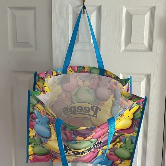 Peeps Multicolor Large Shopping Tote Bag - Picture 12 of 13